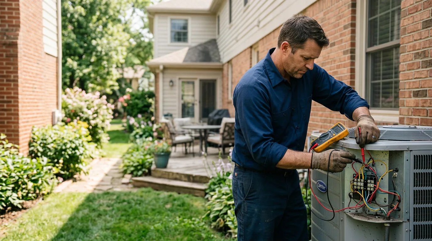 HVAC technician working near Maben, WV